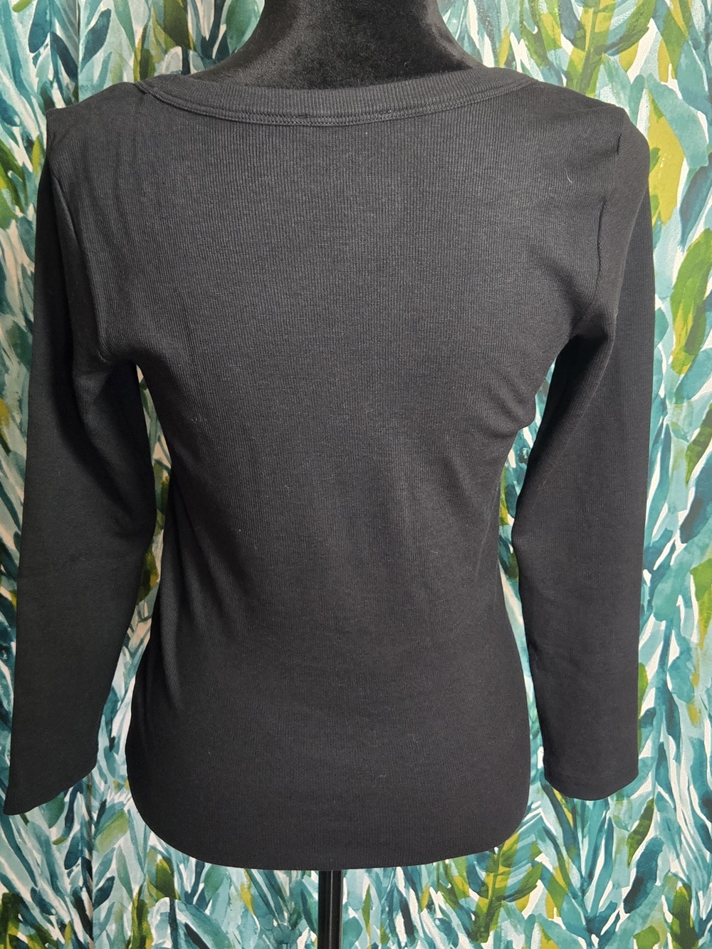 AYR The Open Ended 3/4 Sleeve Top In Black - Picture 5 of 9
